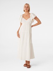 Forever New White Pure Linen Karissa Maxi Dress - Image 1 of 4