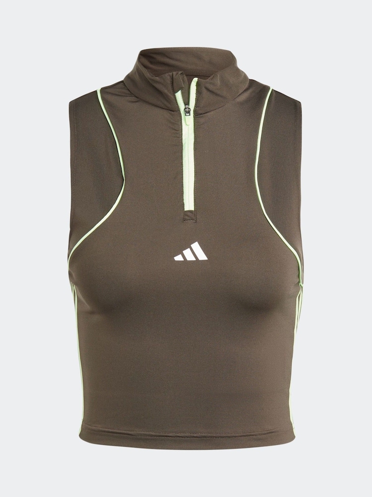adidas Green Hyperglam Colour Pop Training Tank Top - Image 5 of 5