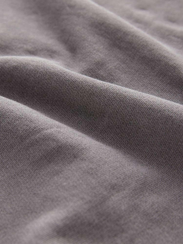 Anthrazitgrau - Sweatshirt mit Rundhalsausschnitt 100% Baumwolle - Bild 7 von 7