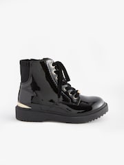 Baker by Ted Baker Mädchen Lackschuhe zum Schnüren, Schwarz - Bild 1 von 6