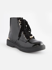 Baker by Ted Baker Mädchen Lackschuhe zum Schnüren, Schwarz - Bild 2 von 6
