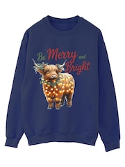 Brands In Highland Cow Bright Božićni majica - Slika 3 od 5