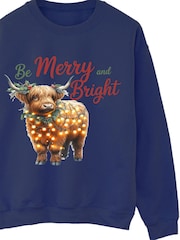Brands In Highland Cow Bright Božićni majica - Slika 4 od 5