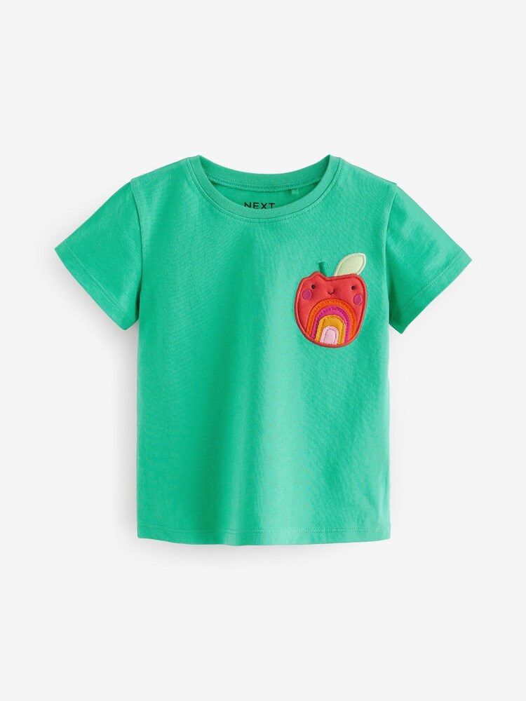 Green Veggie Short Sleeve 100% Cotton T-Shirts 4 Pack (3mths-7yrs) - Image 2 of 7