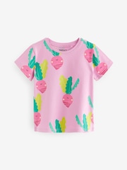 Green Veggie Short Sleeve 100% Cotton T-Shirts 4 Pack (3mths-7yrs) - Image 3 of 7