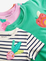 Green Veggie Short Sleeve 100% Cotton T-Shirts 4 Pack (3mths-7yrs) - Image 7 of 7