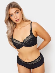 M&Co Black Stretch Lace Under-Wired Bra - Image 2 of 6