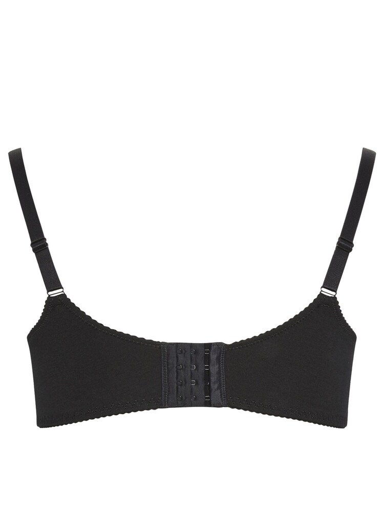 M&Co Black Stretch Lace Under-Wired Bra - Image 6 of 6