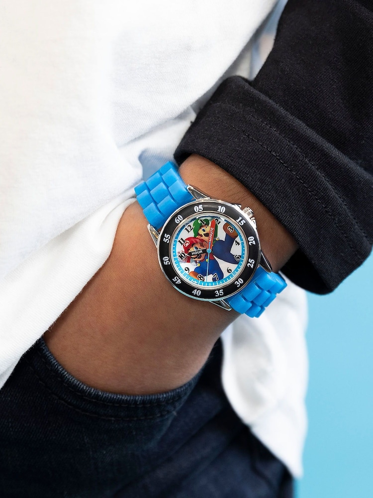 Peers Hardy Blue Nintendo Mario Time Teacher Watch - Image 2 of 5