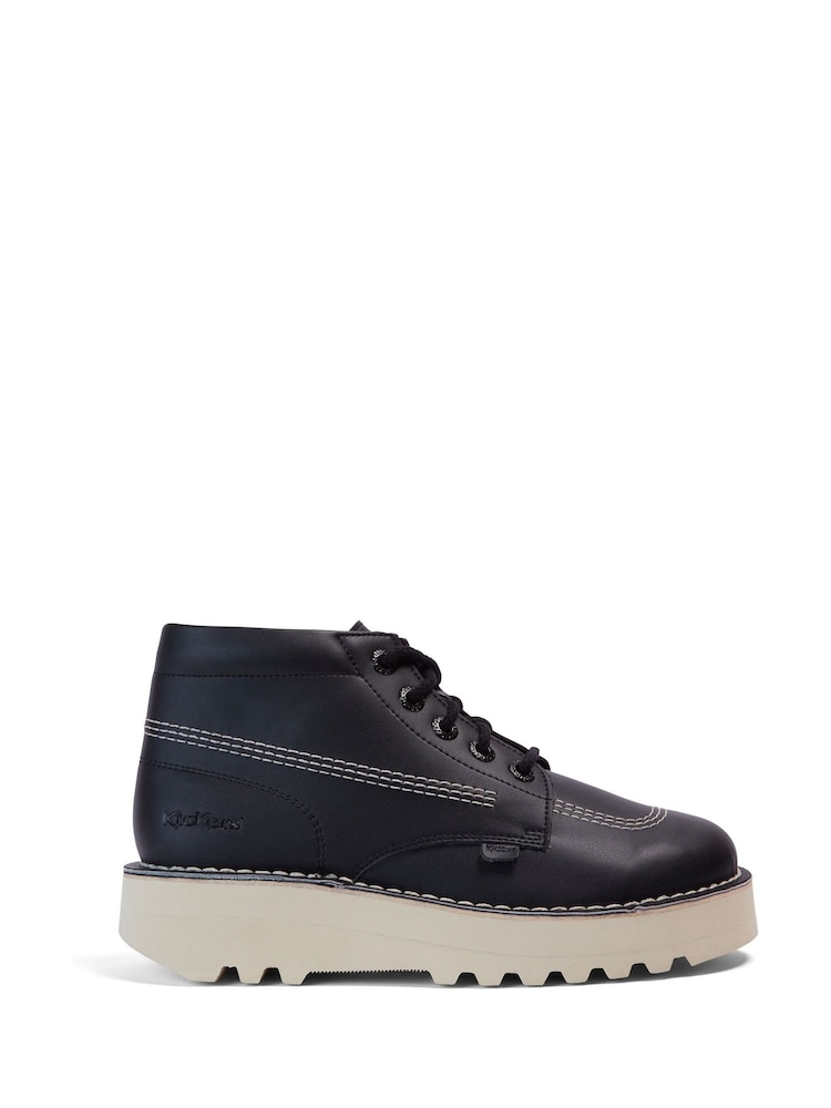 Kickers Black Hi Stack Boots - Image 1 of 6