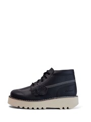 Kickers Black Hi Stack Boots - Image 2 of 6