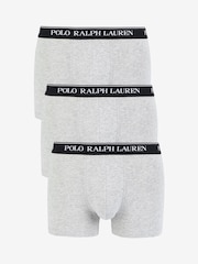 Polo Ralph Lauren Grey Stretch Cotton Boxers 3 Pack - Image 1 of 6