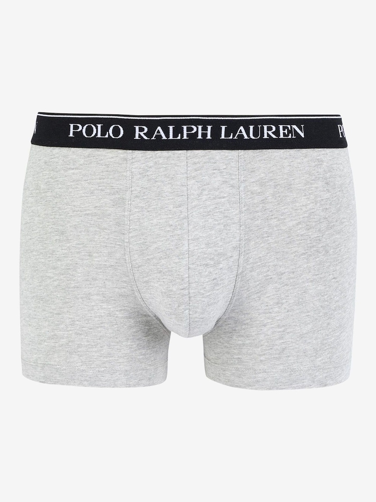 Polo Ralph Lauren Grey Stretch Cotton Boxers 3 Pack - Image 2 of 6 Polo Ralph Lauren Grey Stretch Cotton Boxers 3 Pack - Image 2 of 6