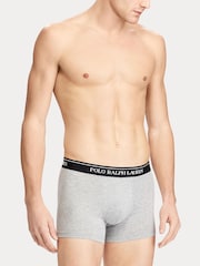 Polo Ralph Lauren Grey Stretch Cotton Boxers 3 Pack - Image 5 of 6