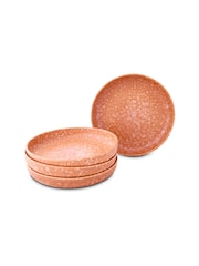 Curateology Set of 4 Terracotta LoHo Reactive Glaze Pasta Bowls - Image 3 of 5
