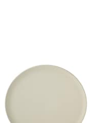 Curateology Set of 4 Ivory LoHo Reactive Glaze Dinner Plates - Image 5 of 5