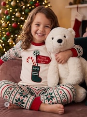 Harry Bear Cream Christmas Stocking Pyjamas - Image 1 of 6