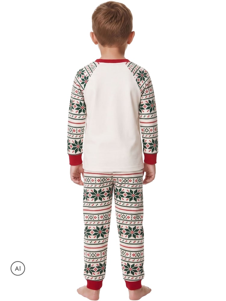Harry Bear Cream Christmas Stocking Pyjamas - Image 2 of 6