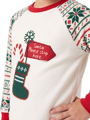 Harry Bear Cream Christmas Stocking Pyjamas - Image 3 of 6