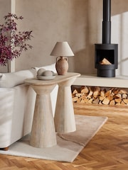 Light Soild Mango Wood Console Table - Image 1 of 7