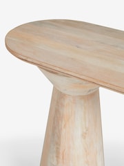 Light Soild Mango Wood Console Table - Image 3 of 7