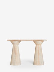 Light Soild Mango Wood Console Table - Image 5 of 7