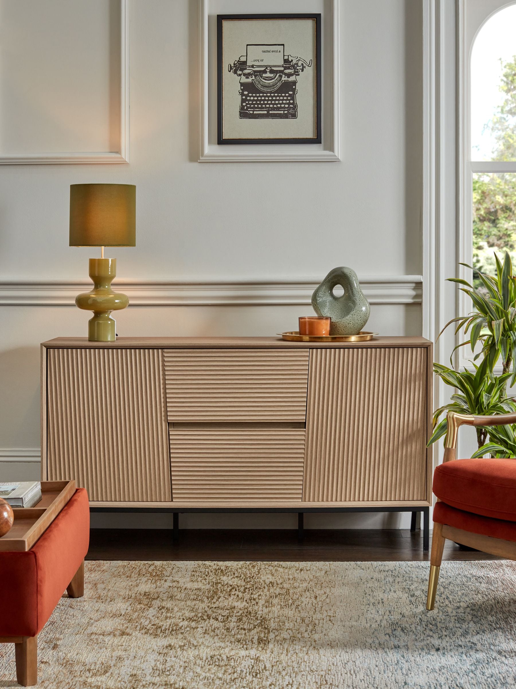 Buy Light Marlow Oak Effect Large Sideboard from Next Ireland