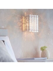 Gallery Home Silver Kimbie Wall Light - Image 1 of 6