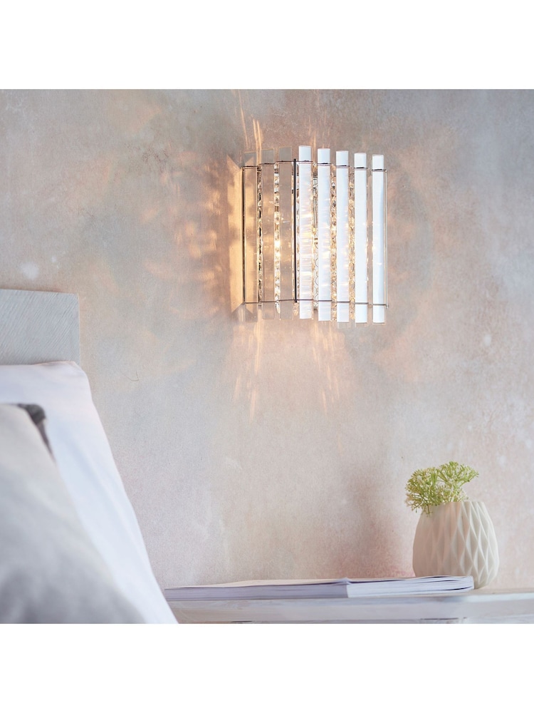 Gallery Home Silver Kimbie Wall Light - Image 1 of 6