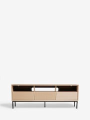 Light Marlow Oak Effect Wide TV Unit Up to 60 Inch - Image 4 of 8