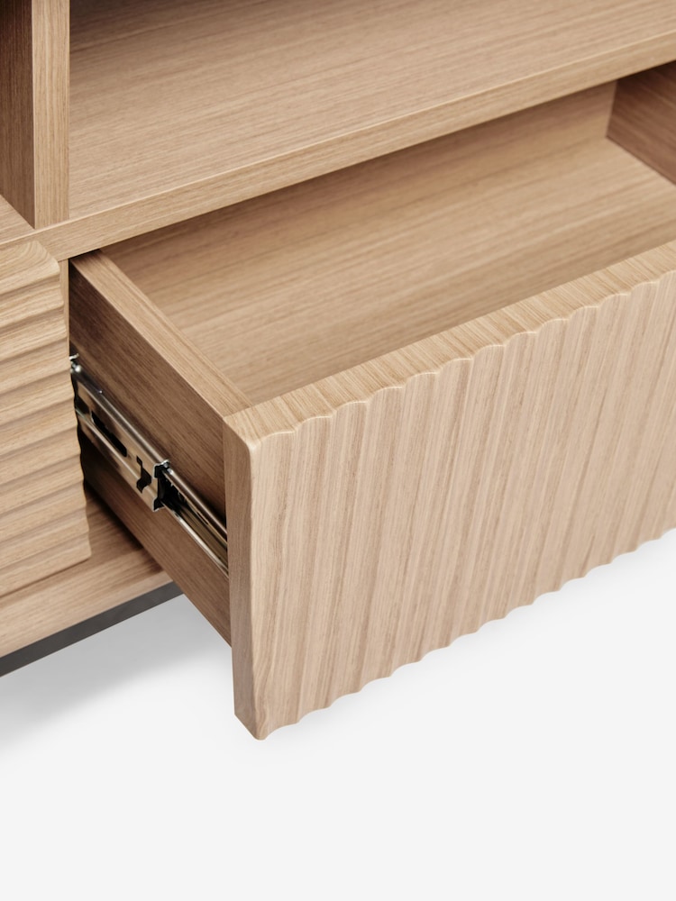 Light Marlow Oak Effect Wide TV Unit Up to 60 Inch - Image 8 of 8