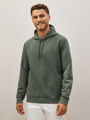 Sage Green Hooded Premium Textured Overhead Hoodie - Image 2 of 9