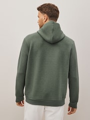 Sage Green Hooded Premium Textured Overhead Hoodie - Image 3 of 9