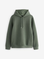 Sage Green Hooded Premium Textured Overhead Hoodie - Image 7 of 9