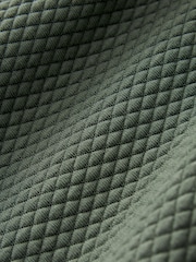 Sage Green Hooded Premium Textured Overhead Hoodie - Image 9 of 9