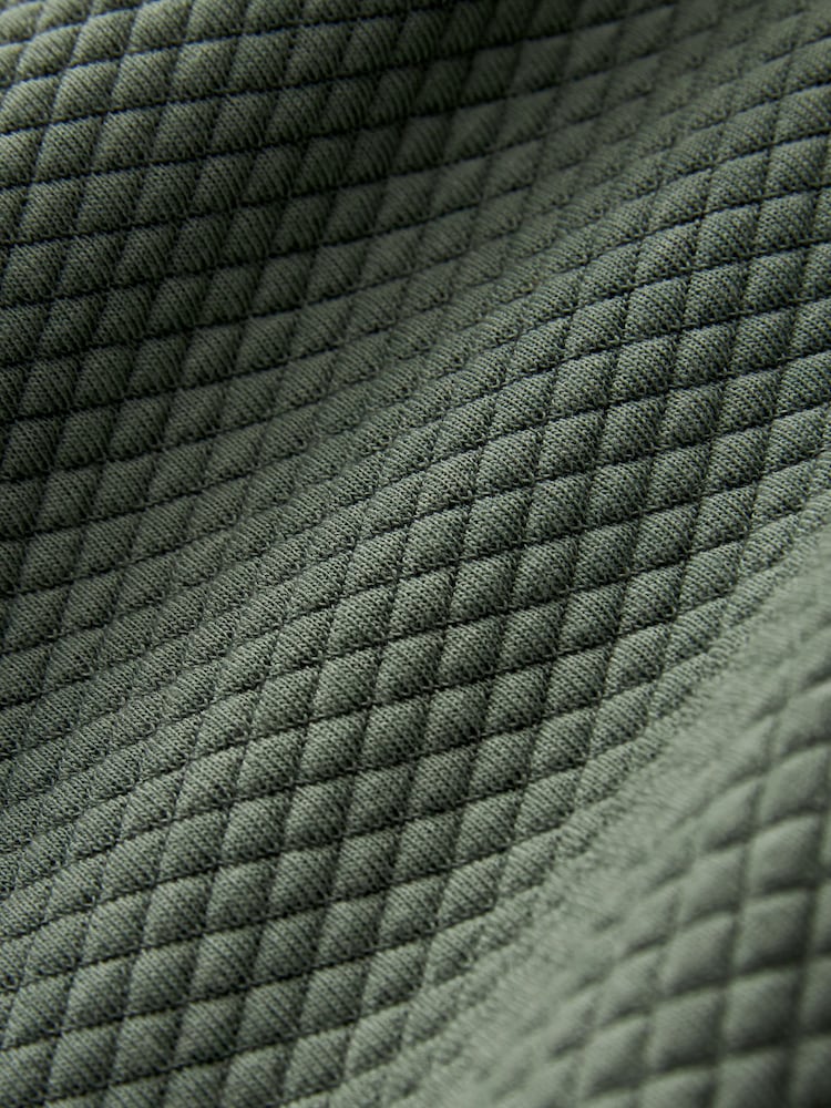 Sage Green Hooded Premium Textured Overhead Hoodie - Image 9 of 9