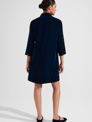 Hobbs Blue Velvet Marciella Dress - Image 3 of 5