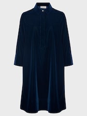 Hobbs Blue Velvet Marciella Dress - Image 5 of 5