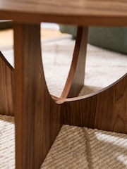 Dark Craft Wood Effect Side Table - Image 2 of 6