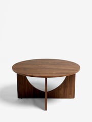 Dark Craft Wood Effect Side Table - Image 3 of 6