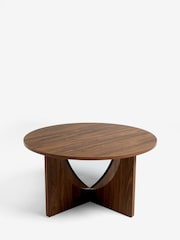 Dark Craft Wood Effect Side Table - Image 4 of 6