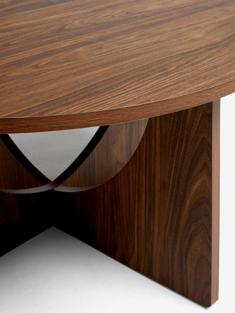 Dark Craft Wood Effect Side Table - Image 6 of 6