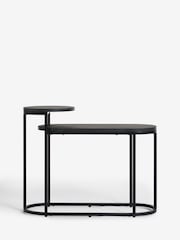Black Bronx Oak Effect Side Table - Image 3 of 6