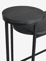 Black Bronx Oak Effect Side Table - Image 5 of 6