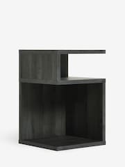 Black Bronx Oak Effect Side Table - Image 5 of 7