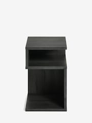 Black Bronx Oak Effect Side Table - Image 6 of 7