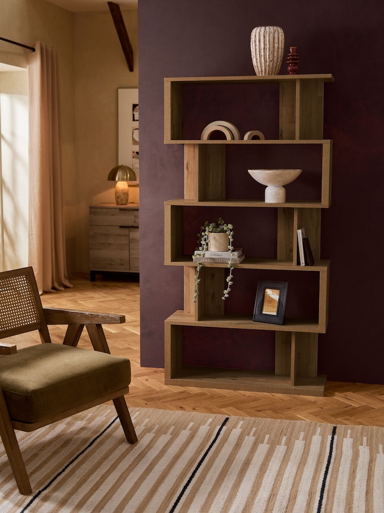 Dark Bronx Oak Effect Display Shelf - Image 1 of 8