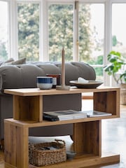 Dark Bronx Oak Effect Side Table - Image 1 of 9