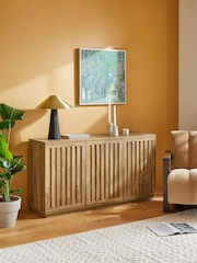Natural 1 Slatted Large Sideboard - Image 4 of 10