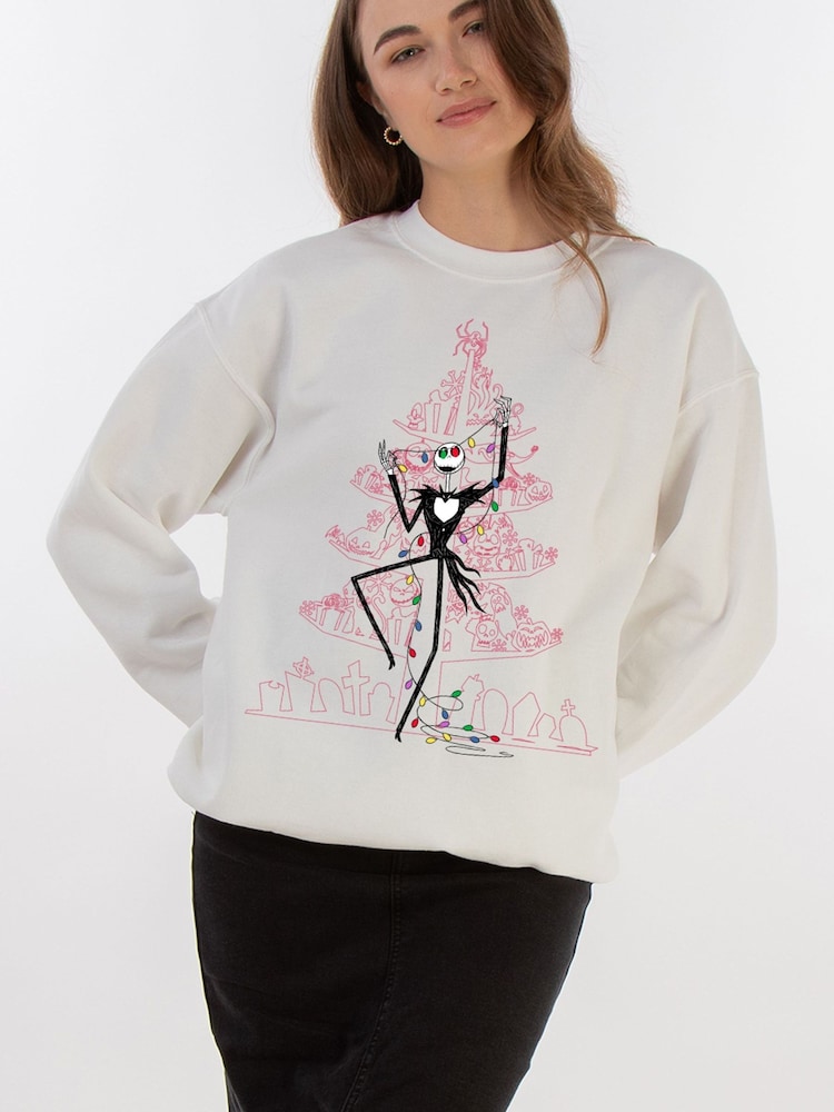 Brands In Disney The Nightmare Before Christmas Tree Sweatshirt - صورة 1 من 5 Brands In Disney The Nightmare Before Christmas Tree Sweatshirt - صورة 1 من 5
